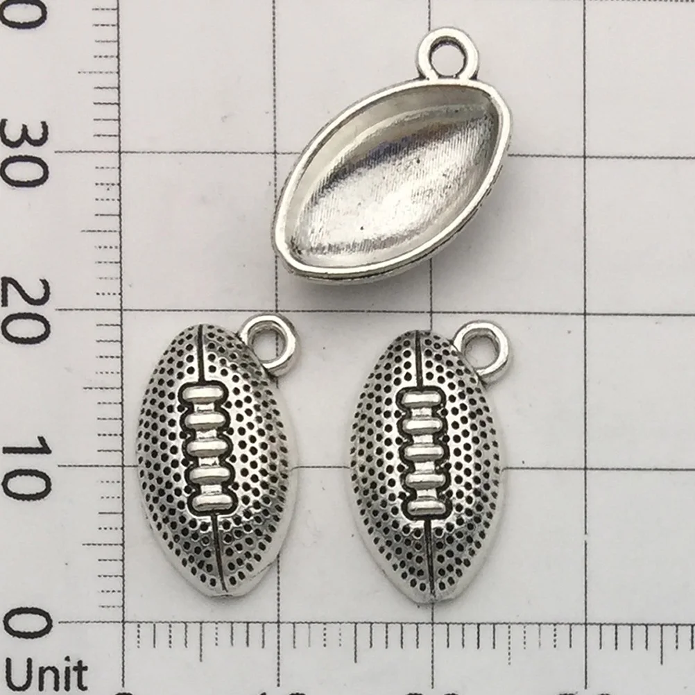 

30 Pcs Ball Alloy Pendant Jewelry Making Charms Metal Findings Craft Projects Accessory Gifts DIY Bracelet Necklace Decorations