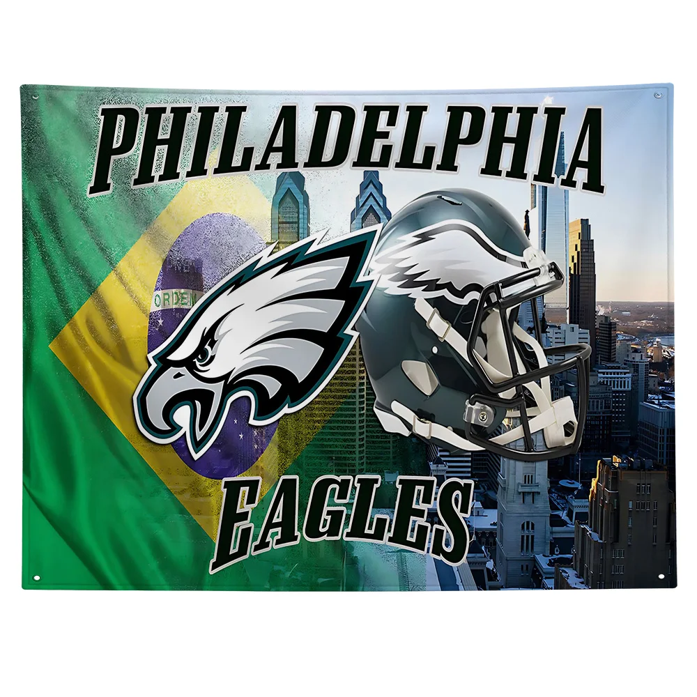 90X150CM Philadelphia E-Eagles American Flag to Hang Flag on the Wall Decoration Items Barbershop House Decor Accessories Garage