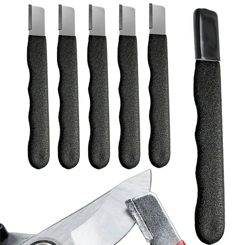 ABUN Multipurpose Blade Sharpener Diamond Grit Knife Sharpener for Garden Tools Lawnmower Knife Axe Portable Quick Sharpener 10