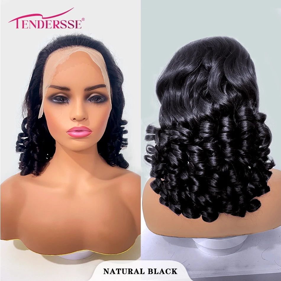 100% Vietnamese Raw Hair Wigs 250 Density Ombre Double Drawn Bouncy Curly Loose Wave 13x4 HD Lace Front Glueless Wig Pre Plucked - Image 2