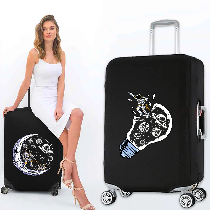 

Astronaut Print Luggage Cover Washable Protective Cover Thickened Luggage Cover Dust-proof Suitable for 18-32 Inch Luggage