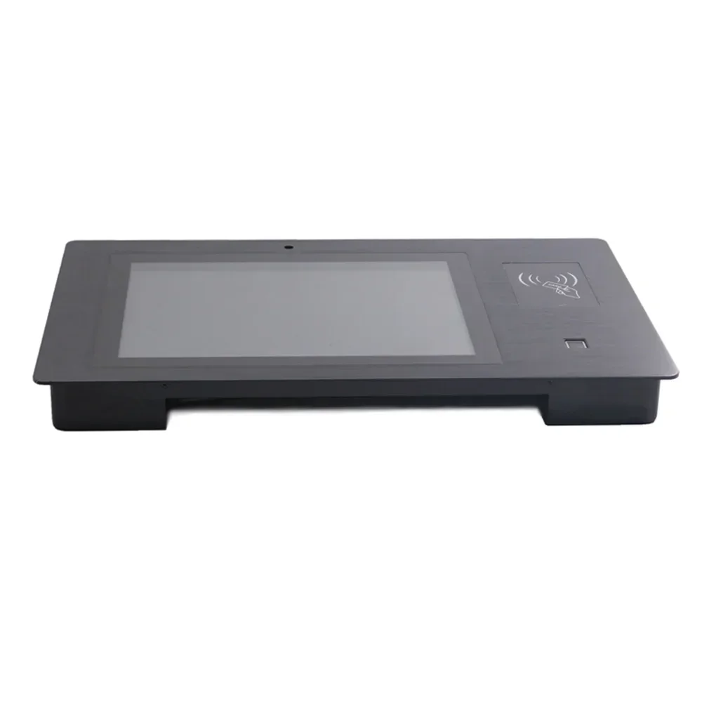 15 inch smart access control system with fingerprint scanner NFC RFID reader
