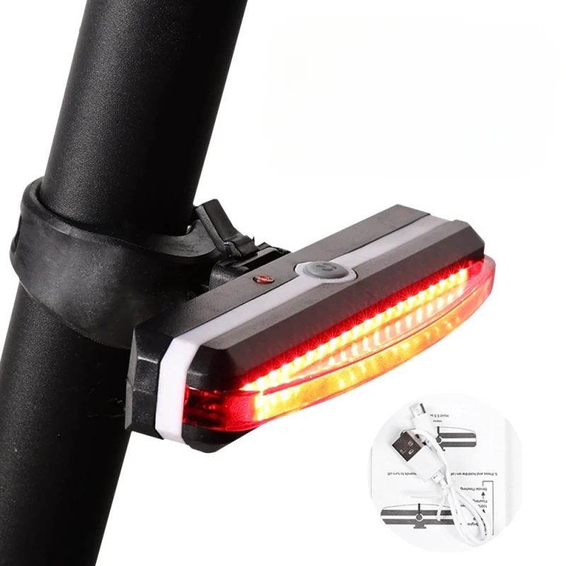 Bike Headlight Tail Light USB-C Rechargeable LED Bicycle Lights Set Front Back Night Riding Cycling Safety