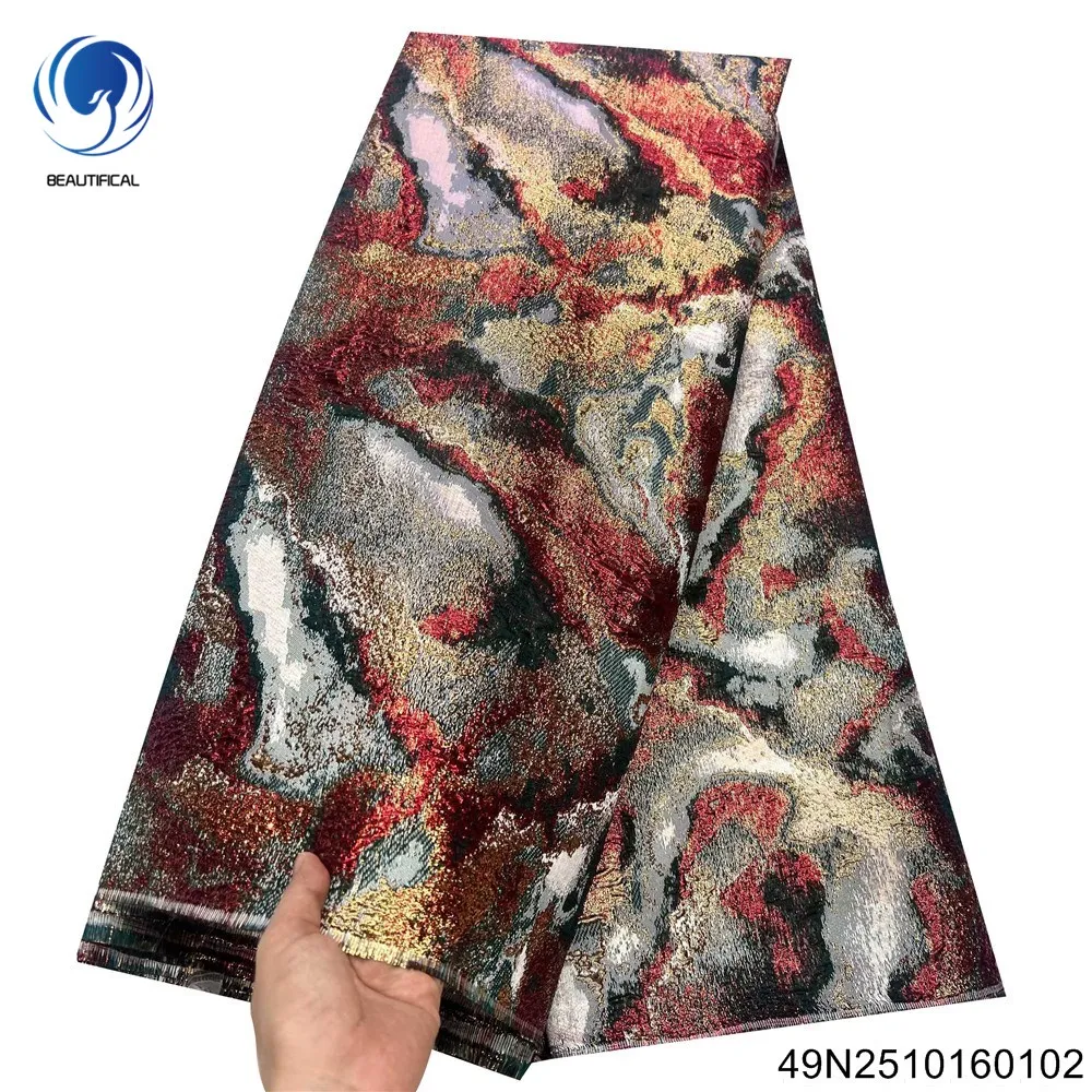 

2025 New Elegant French Jacquard Lace Comfortable and Exquisite Party and Banquet Gowns 49N25101601