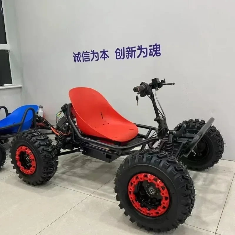 Electric lithium off-road kart four-stroke adult Internet celebrity drift car four-wheeled playground children beach motorcycle