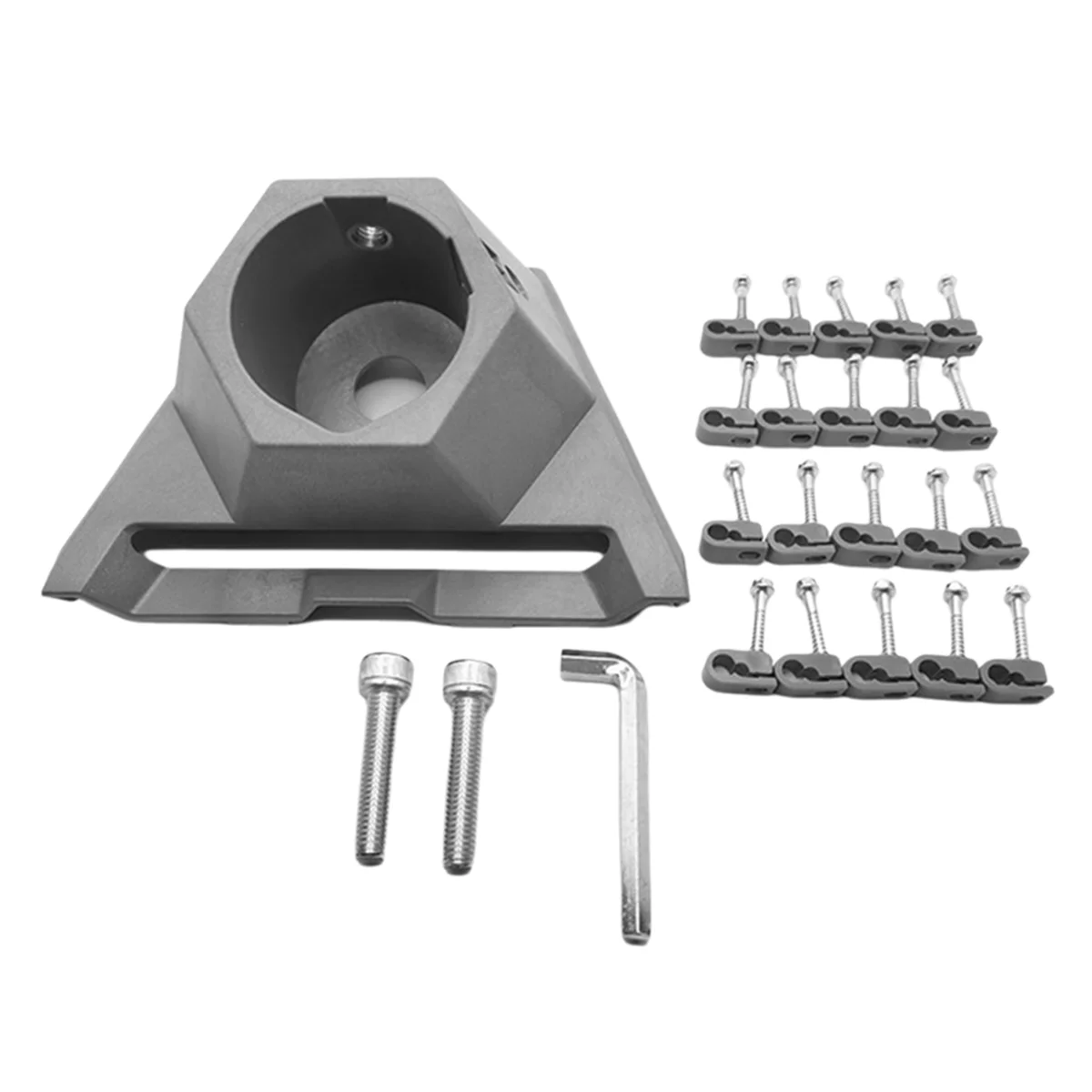 EULM For Starlink Gen 3 Pipe Adapter Aluminum Roof Mount Stand Fixed Connector with Wrench and Cable Clamps for StarLink