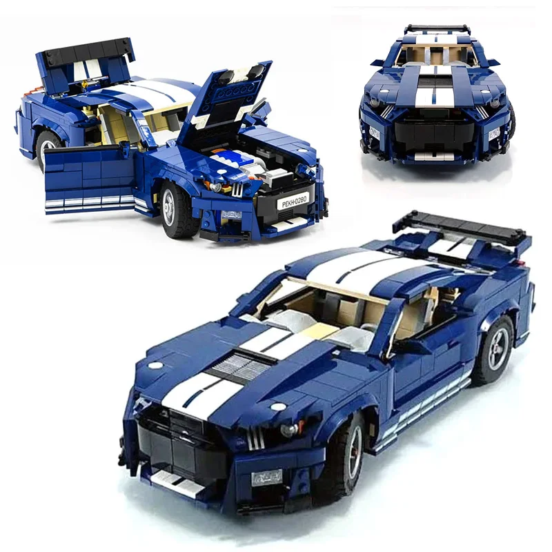 

NEW Technical Creative 10265 Modified Shelby G500 Sports Car DIY Building Blocks Assemble Bricks Vehicle Model Kids Toys Gifts