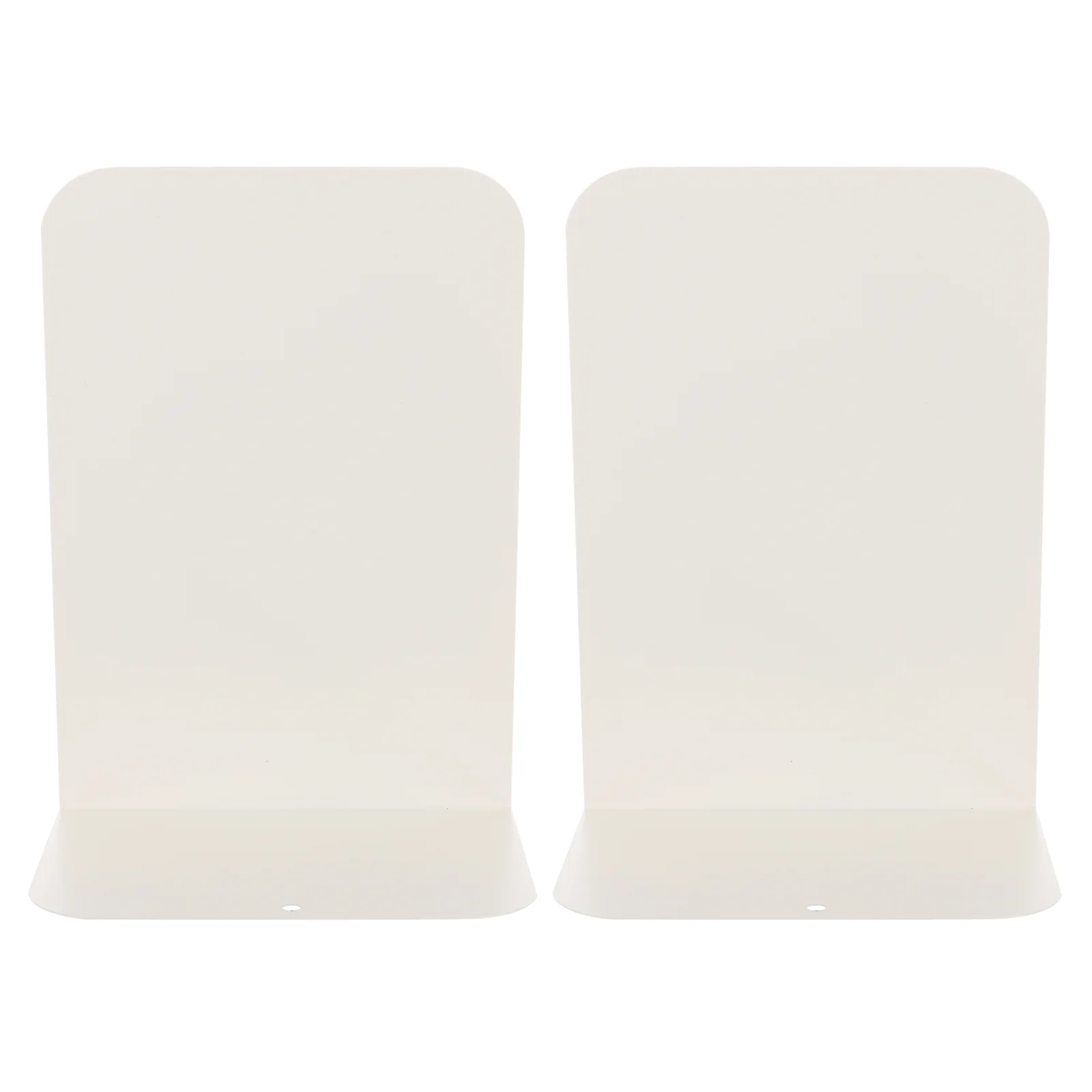 

2 Pcs Book Stand Bookend Library Accessory Metal Ends File Bookshelf Organizer Bookends for Office Simple
