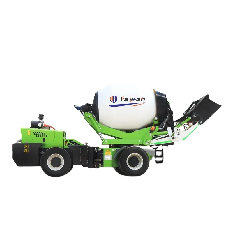 4 Wheel Drive Self Loading Cement Mixer Mini Concrete Pump Provided Yugong Machinery Co. Ltd Concrete Mixer and Pump National 2