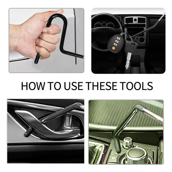 Universal 18PCS Car Door Window Emergency Out Auto Open Tool Kit Air Wedge Bag Pump Open Unlock Kit for Car Truck Unlock Lock 