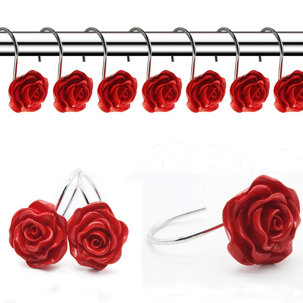

2 Pcs Rose Ceramic Handle Drawer Knobs Floral Furniture Dresser Door for Cupboards