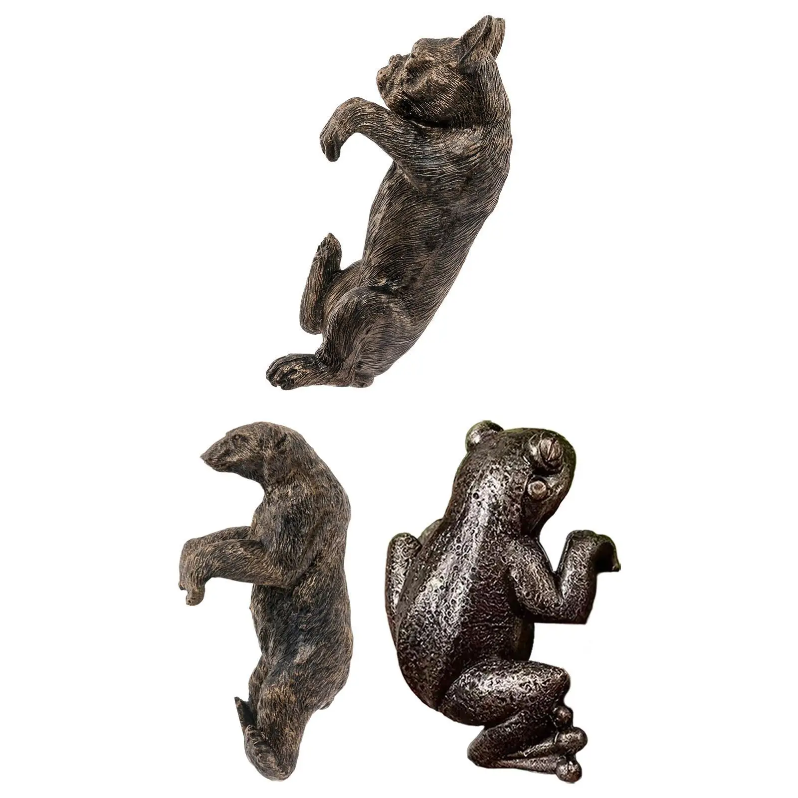 Vaso di fiori appeso statua in resina piccolo animale ornamento casa pianta decorazione statua per