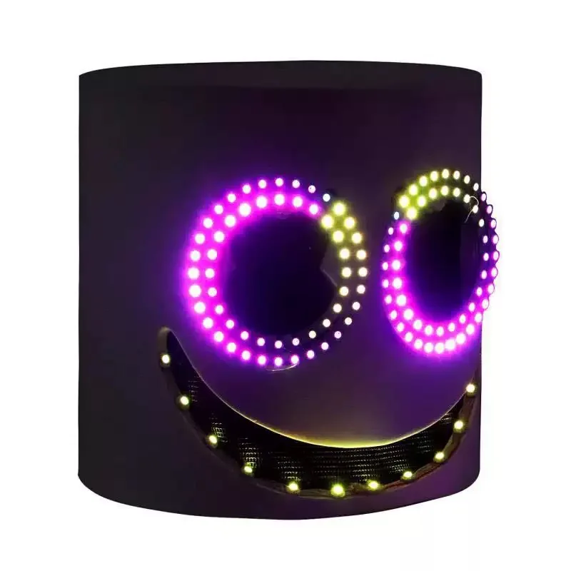 Fantasy party LED mask cool, used for parties and other scenes LED flashing smiley face mask
