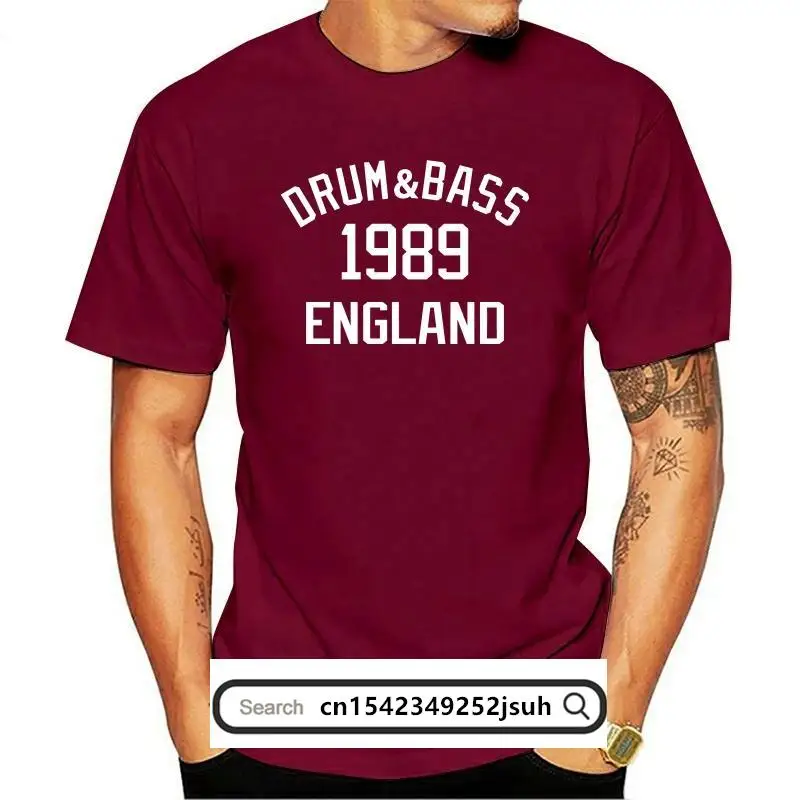 New 2021 Cool Drum & Bass Music 1989 T-Shirt 100% Premium Cotton Goldie Drum 'n' Bass D&B Tee