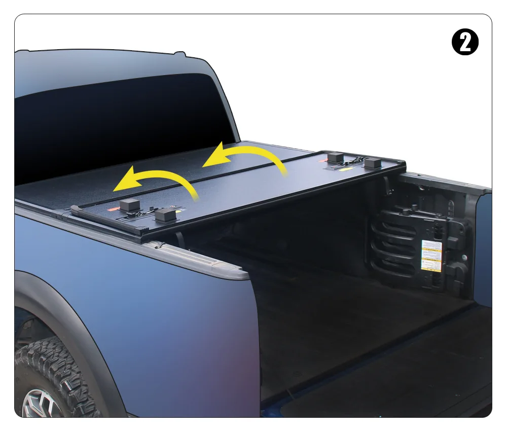 NP300 pickup hard three-fold cover rear trunk cover Roller shutter rear Electric tailgate