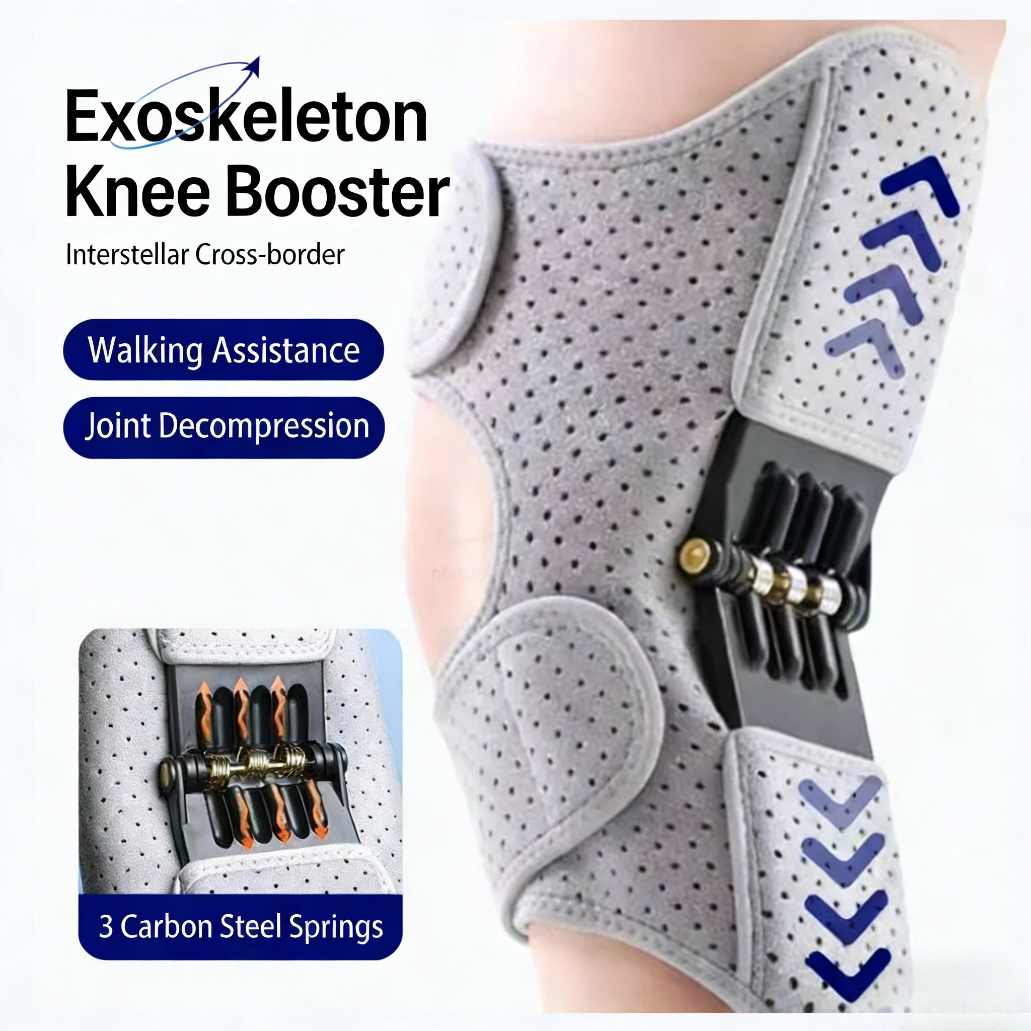 

Экзоскелет-опора для колена для пожилых людей: поддержка суставов и ног, помощь при ходьбе, для восхождения в горах и по лестнице