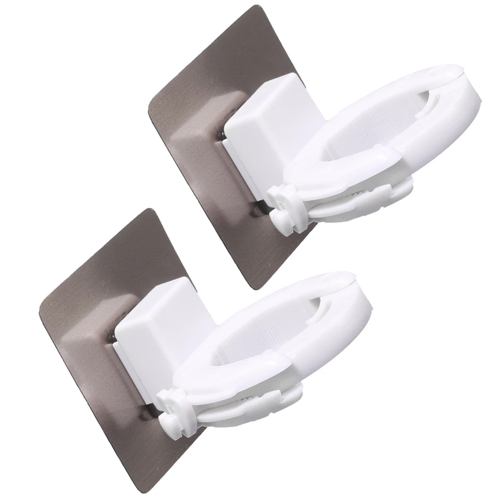 

2pcs Shower Gel Bottle Holder Bracket Wall Mounted Storage Shelf Heavy Duty Non-slip Suitable for Kitchen Bathroom