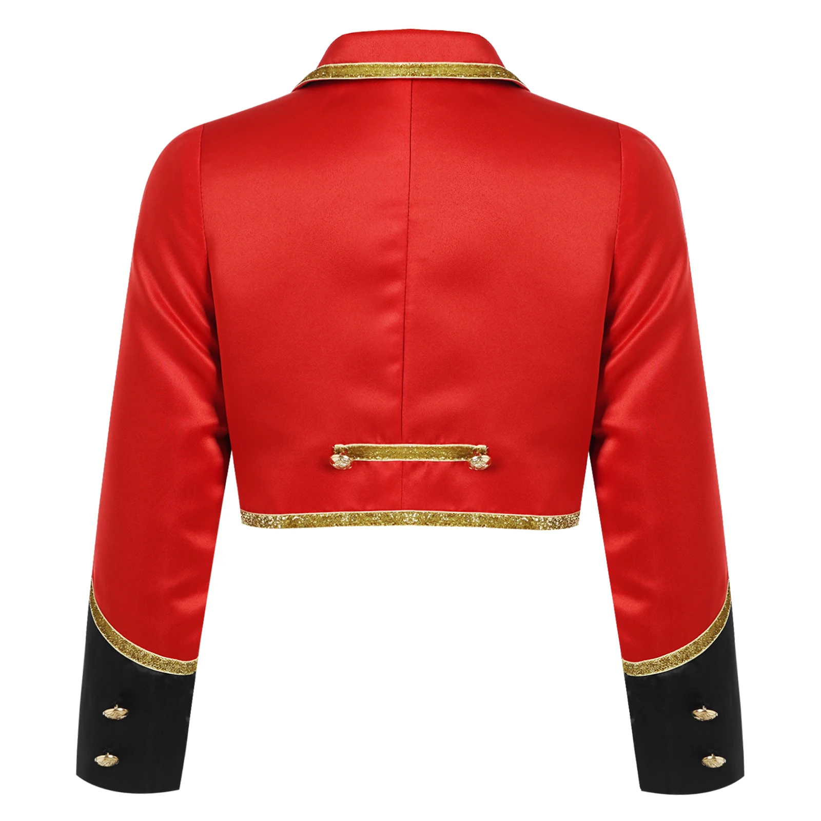 Cappotto da circo per bambini ragazzi ragazze Showman Cosplay maniche lunghe nappe Performance Costume top cappotto posteriore giacca Ringmaster Tailcoat