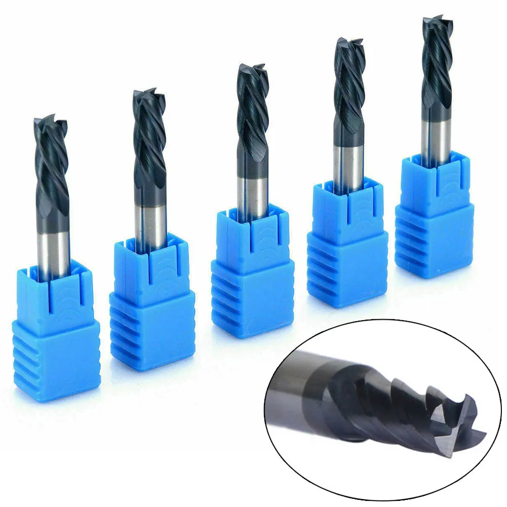 

Spiral Mills End Mill 4mm Diameter 50mm Length 4 Flute Shank Accessories Carbide Cutter Tool For Modular Steel