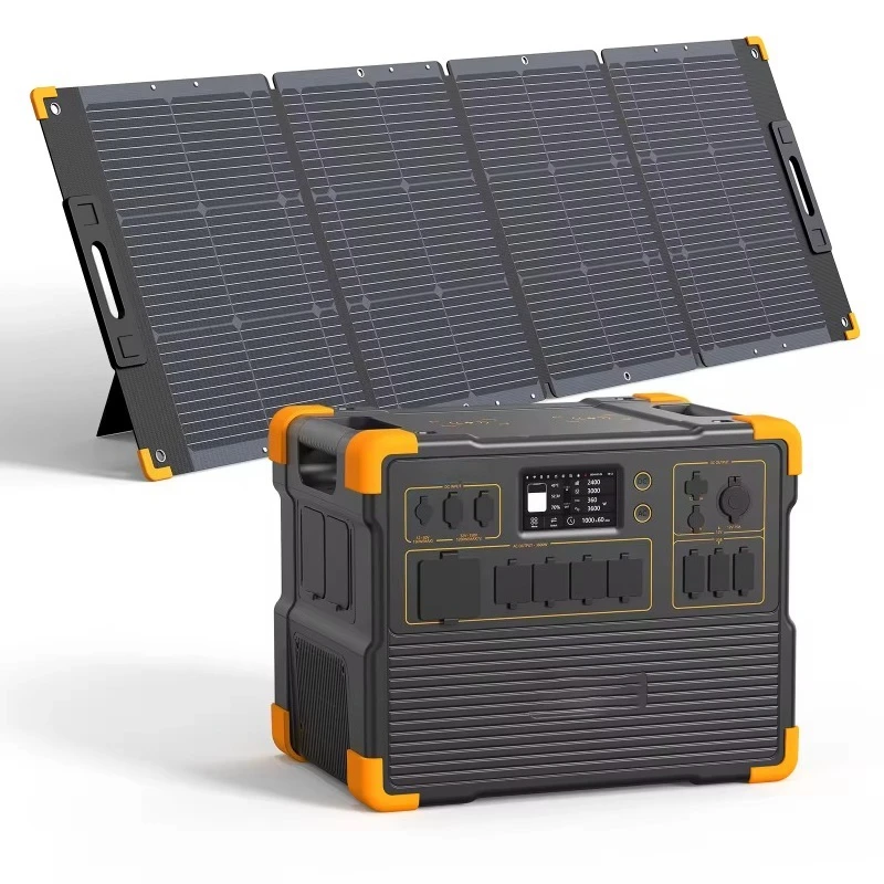 European Union Inventory 3,600 Watts Portable Solar Generator 3072 Wh Solar Power Station with 240 Volt Phase Separate Bonding f