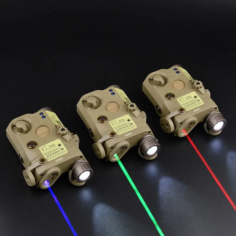 Tactical Airsoft PEQ 15 LA5C rosso verde verde blu indicatore versione IR Dot Laser luce bianca arma torcia stroboscopica caccia