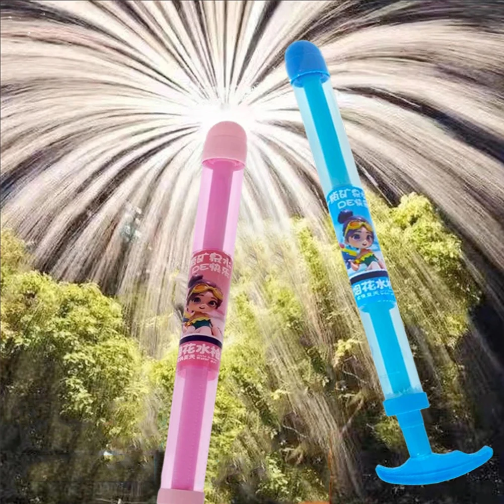Feu d'artifice pistolet à eau plage jouet de combat d'eau jouet d'arrosage extractible Tube de grande capacité pour enfants adultes pour la fête de piscine de bain