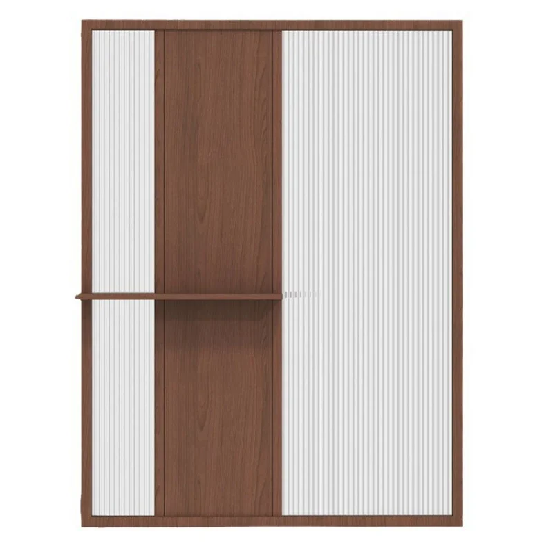 Customized New Style Changhong Glass Partition Solid Wood Entryway Dining Room Living Room Grille Pattern Screen