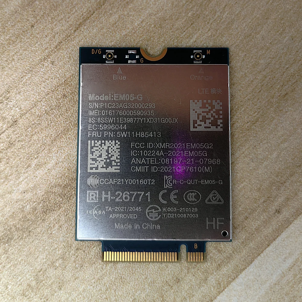 

EM05-G FRU 5W11H85413 LTE Cat4 Global Module 4G WWAN-карта для ноутбука T14 P14s Gen4