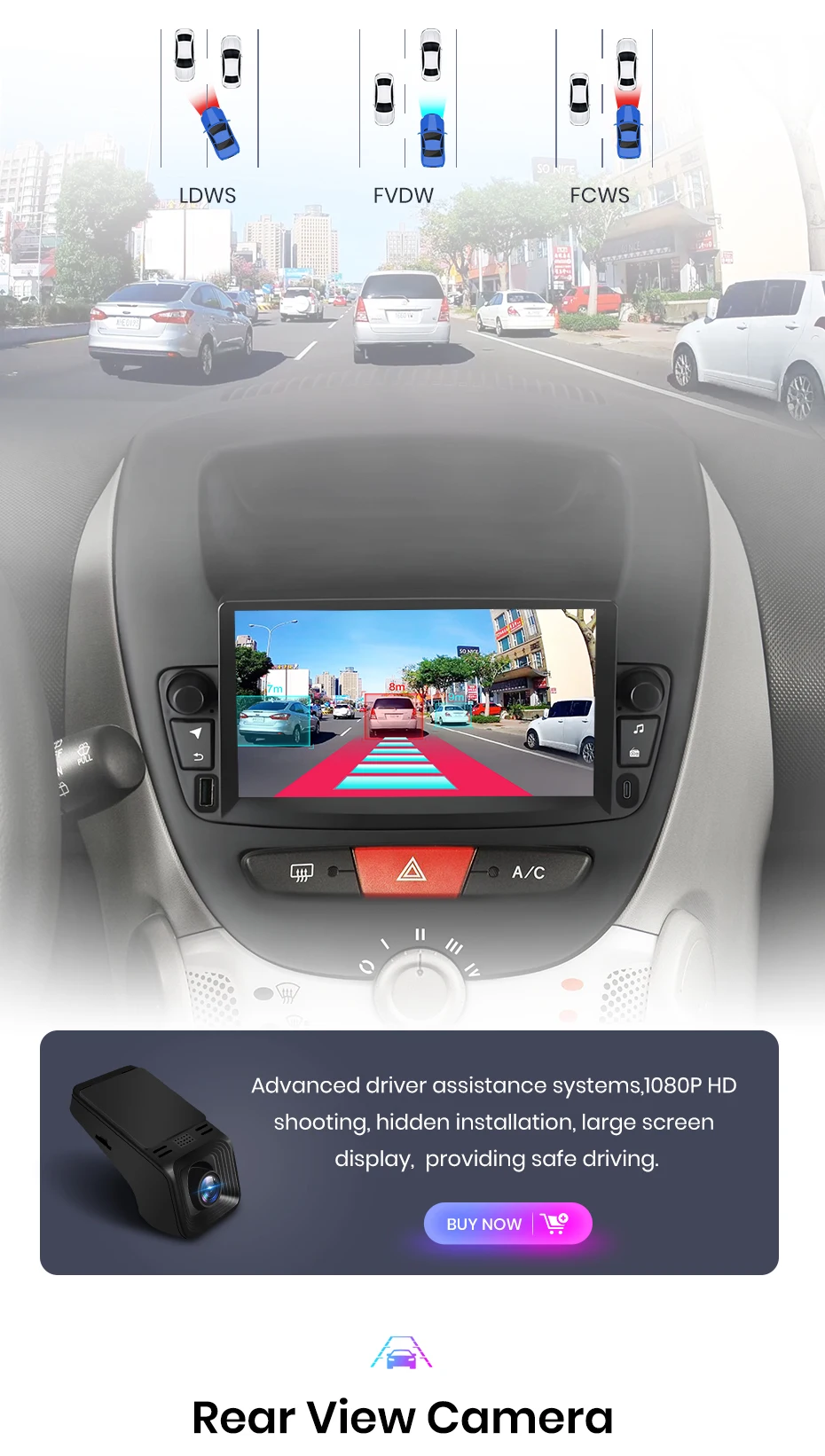Junsun Android 15 Autoradio für Peugeot 107, Citroen C1, Toyota Aygo 2005, intelligentes Fahrzeugsystem, Apple CarPlay, GPS-Bildschirm. – Detail 12