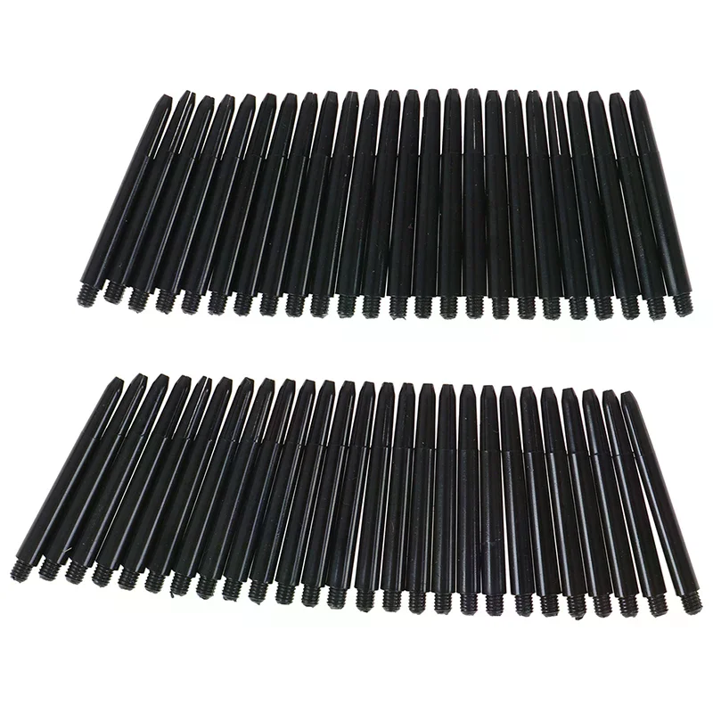 50 Uds. Ejes de dardos de nailon de 48mm 2BA vástago de varilla de dardos de rosca + anillo de protección