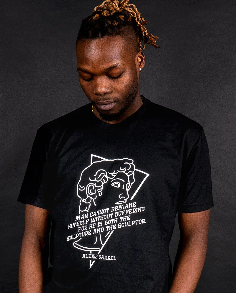 mental health personal growth T shirt Man Cannot Remake Himself Without Suffering Gift Tee All size Tops Humor Graphic Clothes