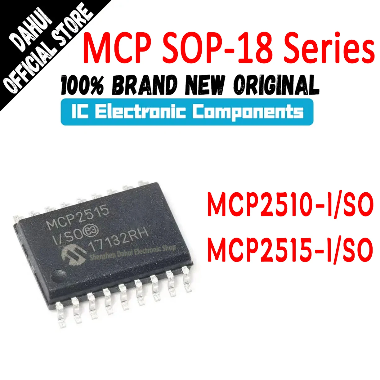 

5 Pcs/LOT MCP2510-I/SO MCP2515-I/SO MCP2510-I MCP2515-I MCP2510 MCP2515 MCP IC Chip SOP-18