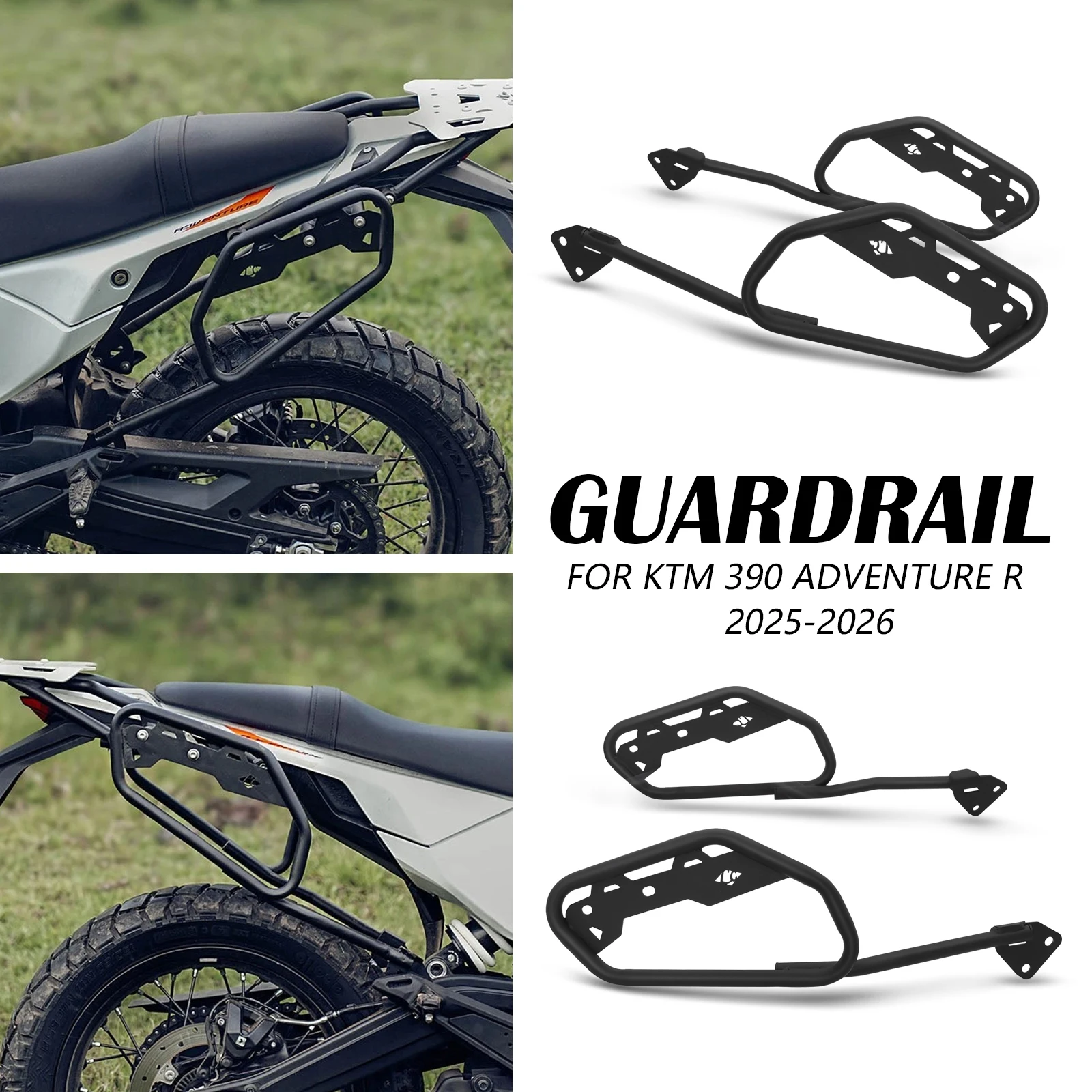 

For KTM 390 ADVENTURE R 2025 390 ADVENTURE X 2026 390 ADV 250 ADV Side Trunk Bag Holder Saddle Bag Support Bracket Luggage Racks