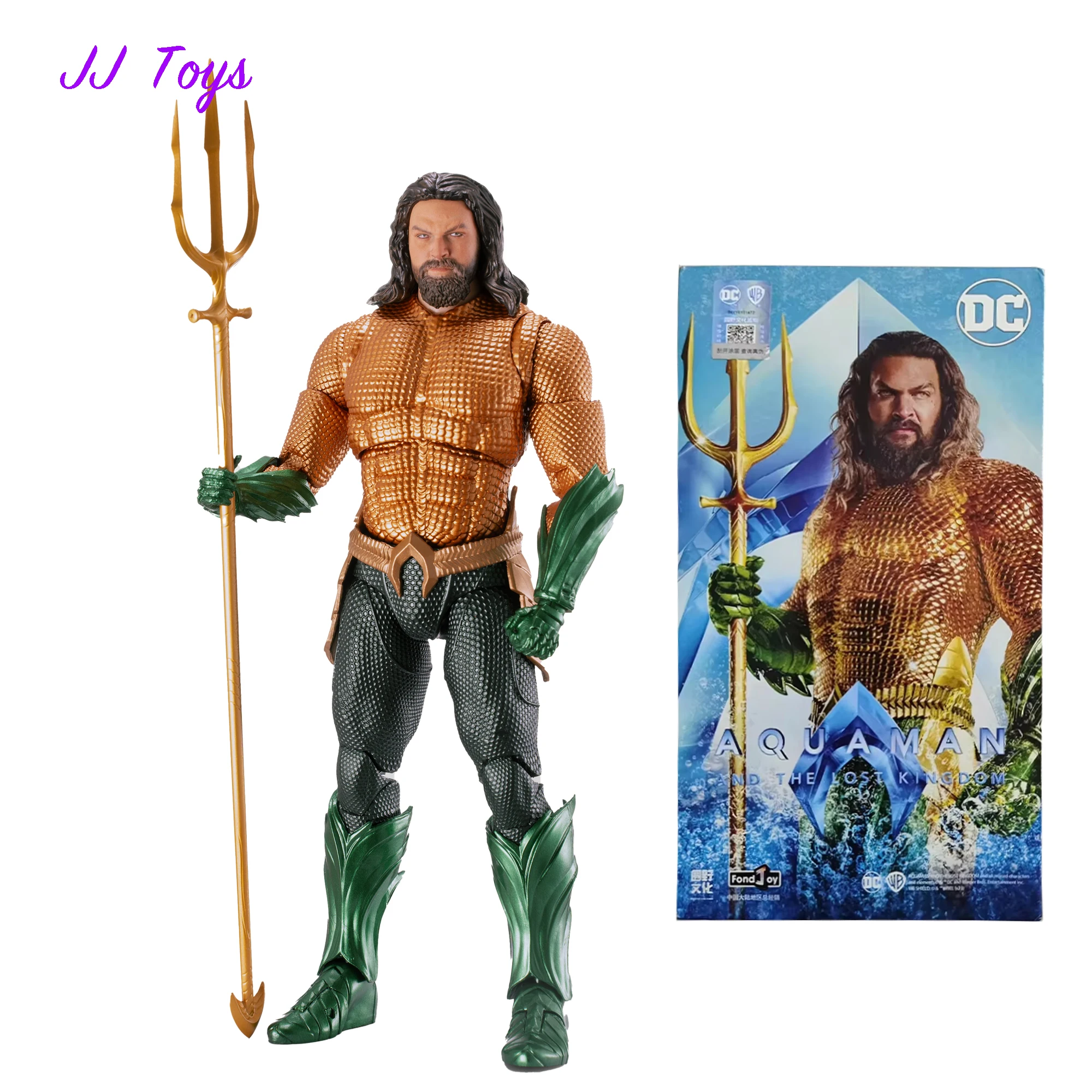

19cm Fond Joy Marvel Comic Movie Figures Aquaman Action Figure Statue Model Doll Collection Toys Gifts