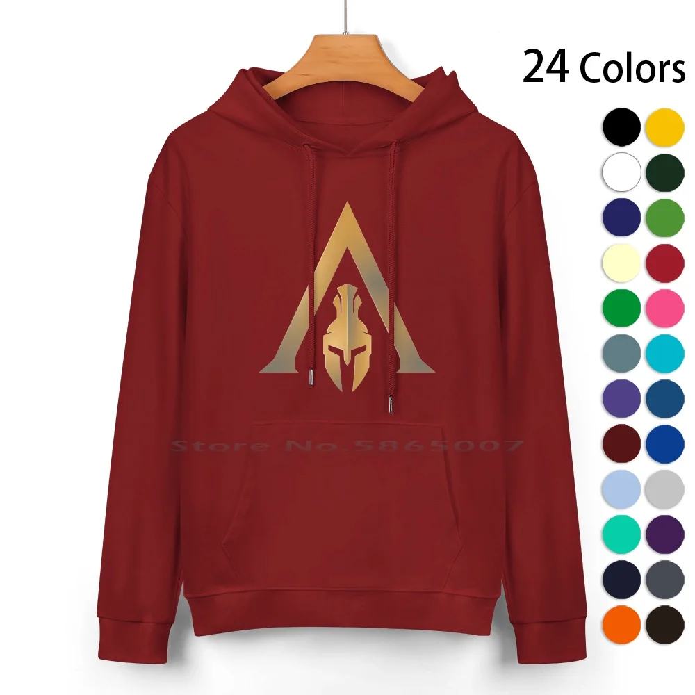 Pure Cotton Hoodie Sweater 24 Colors Assasins Roman Greek Soldier Assassino Helmet Origins Bayek E3 Origins Gladiator Ezio