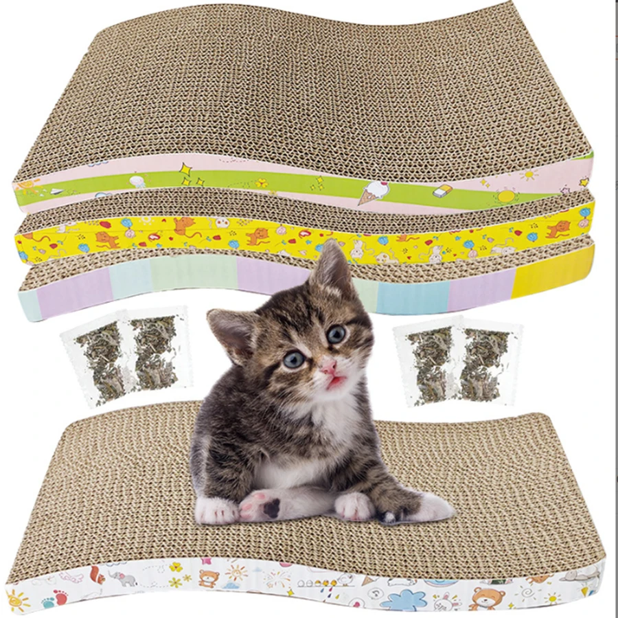 New bowl cat scraper sharpening claw cardboard corrugated board scratch-resistant cat scratch board Cat toy sofa cushion bed