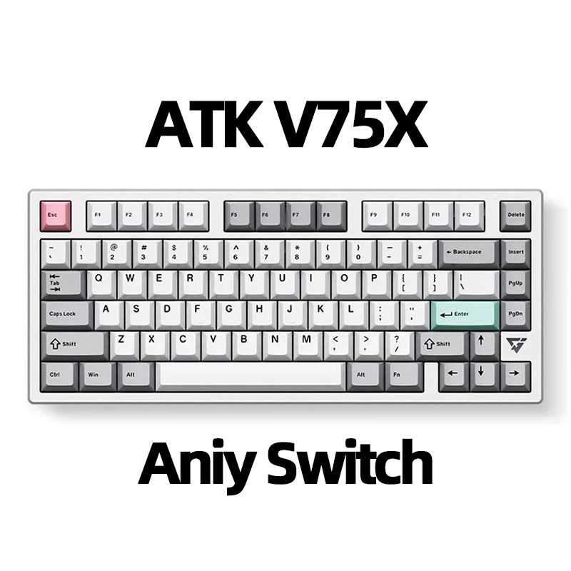 ATK VXE V75X Mechanical Keyboard 3 Mode Wireless Bluetooth Game Keyboard RGB Hot Swap Gasket Custom Game Keyboard