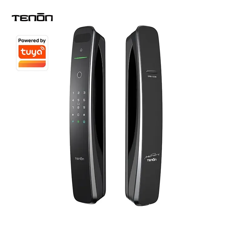 Tenon A9X Push Pull Automatic Tuya Face Recognition Door Lock Smart Electronic Password Digital Fingerprint Door Lock For Home