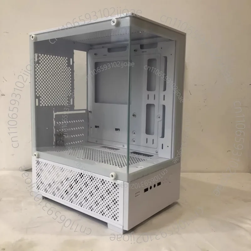 Chassis without columns Panoramic transparent glass MATX main board Desktop mini Chassis mini shell