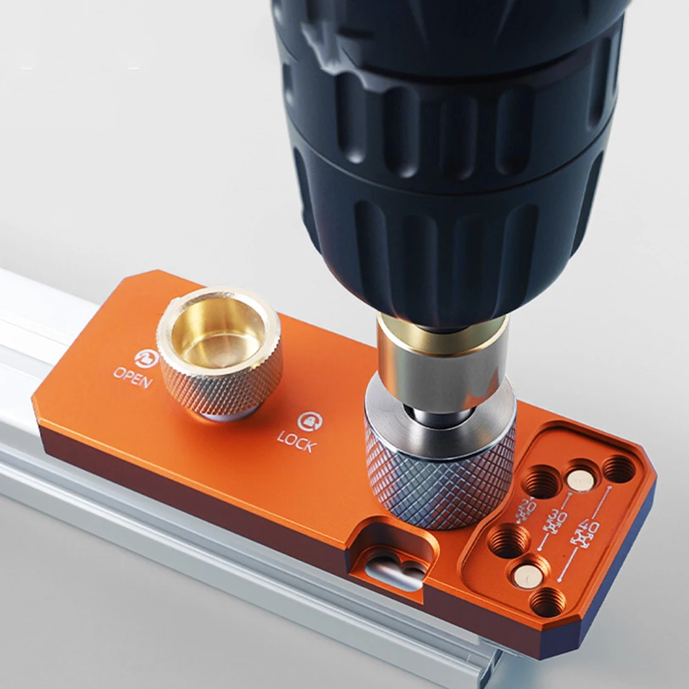 

1Set Aluminum Profile Drilling Guide With M8/M6 Countersunk Step Drill Vertical Puncher For 20/30/40 Series Drill Guide