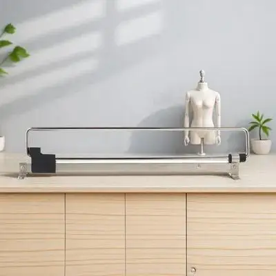 

1 set 1 Set Adjustable Clothes Rail Hanger Storage Rack Expandable Wardrobe Organizer Closet Shelf For Home Bathroom Laundry