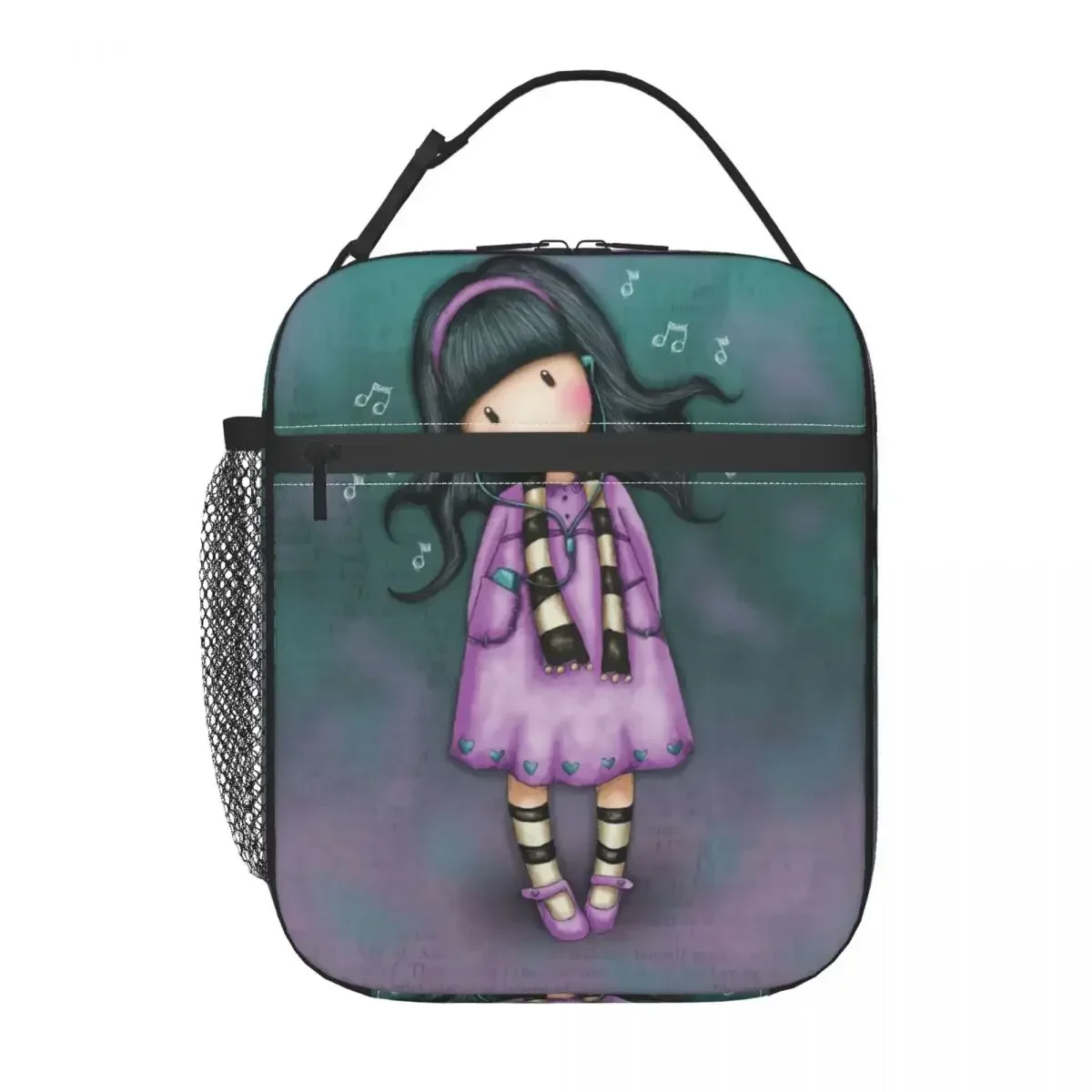 Gorjuss Doll Resuable Lunch Box Waterproof Anime Girl Thermal Cooler Food Insulated Lunch Bag School Children Student