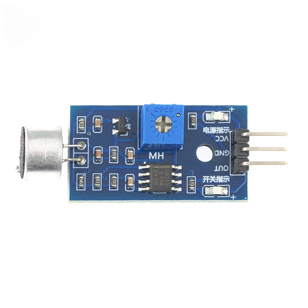 Sound Detection Sensor Module LM393 Sound Sensors VOS Module Voice Operated Switch Microphone for Arduino DIY Project 3.3V-5V