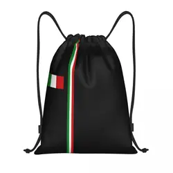 Custom Italy Flag Drawstring Backpack Bags Men Women Lightweight Italian Pride Gym Sports Sackpack Sacks for Traveling