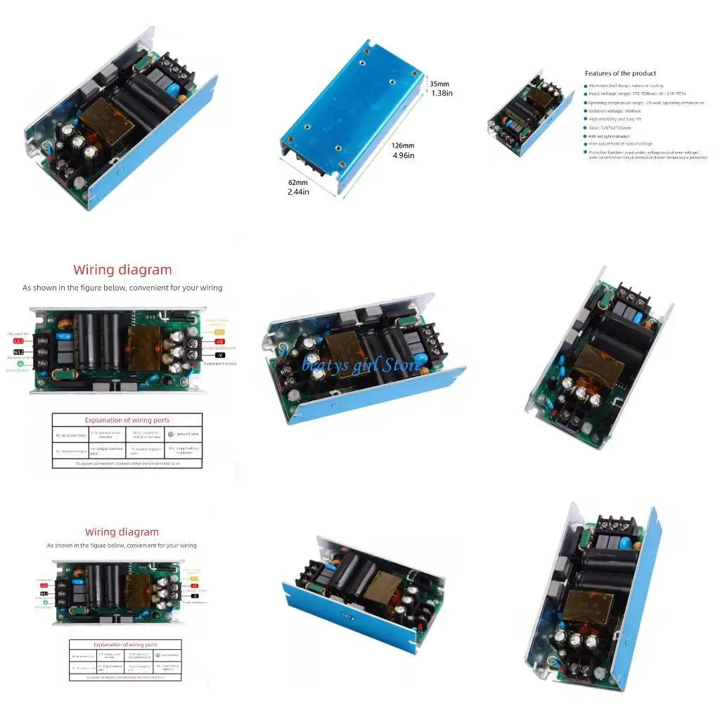 

C7AB 12V 10A модуль питания с расширенными функциями безопасности для автоматизации дома и электронных устройств