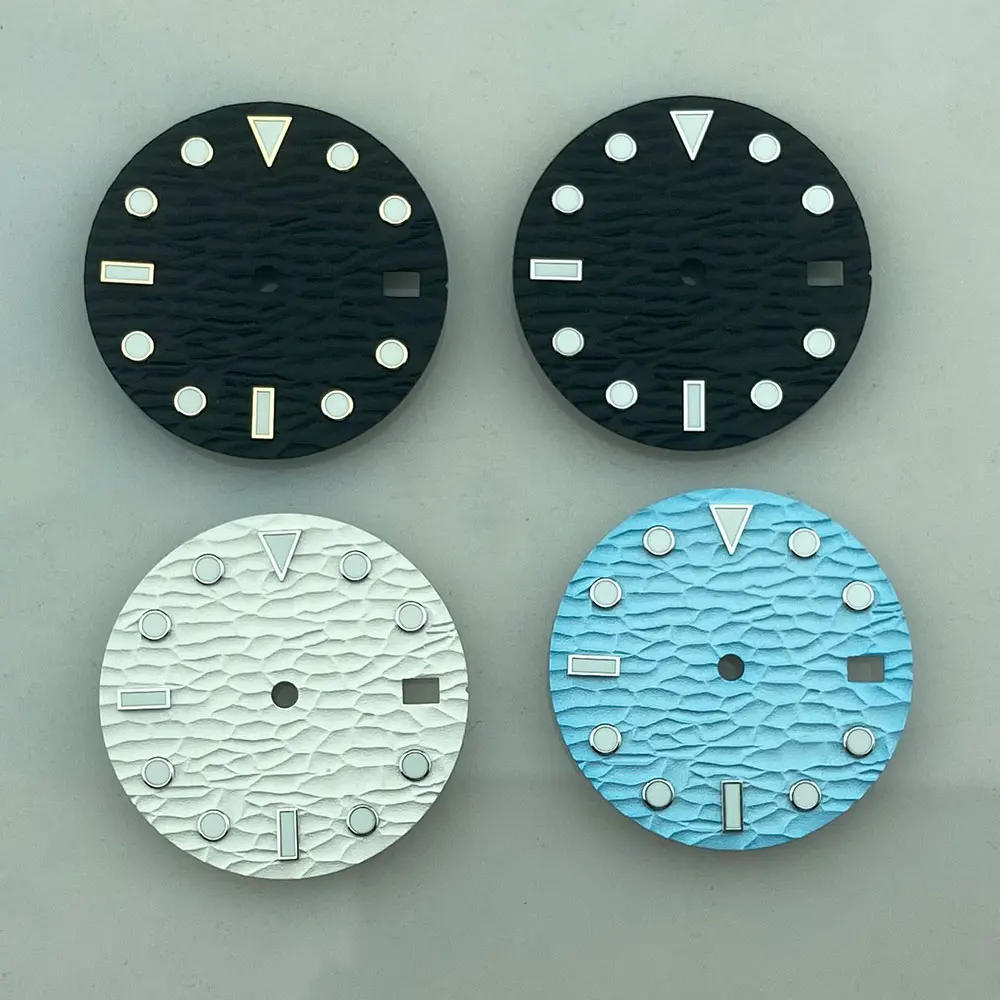 

Пустой циферблат диаметром 29 мм, зеленый светящийся свет, подходит для циферблата NH35MOVT, аксессуаров для часов, настройки корпуса