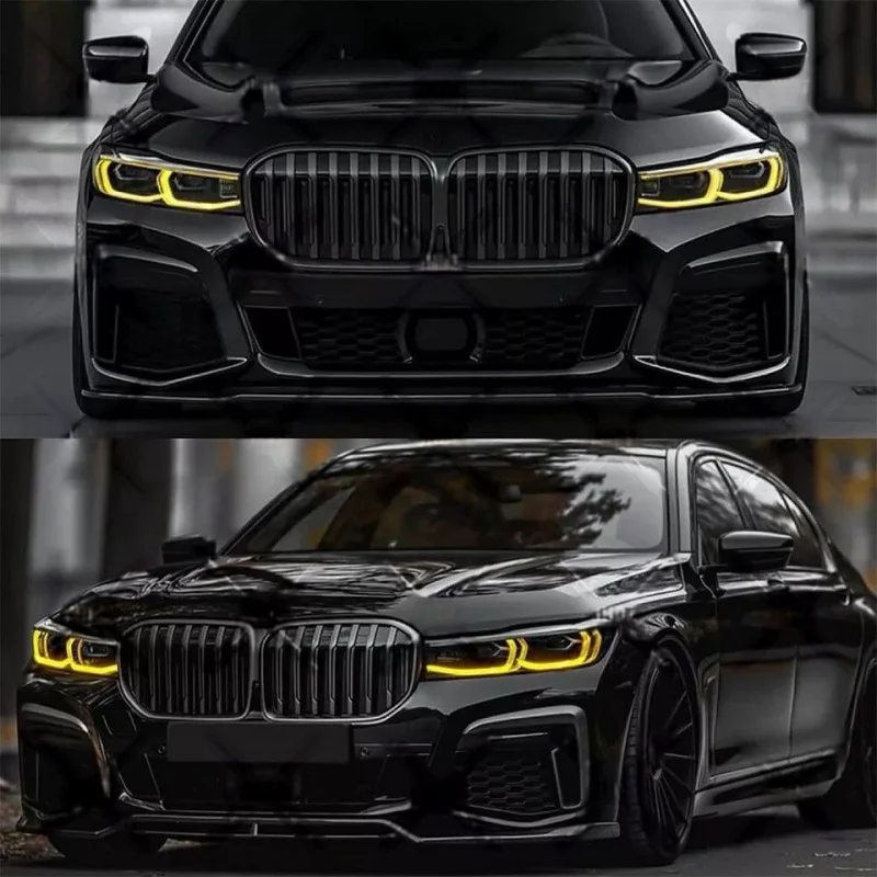 

Auto Parts Front Lamp For BMW G11 G12 LCI C740i M750i Headlights Yellow Angel Eyes DRL With Light Source Module Plug And Play
