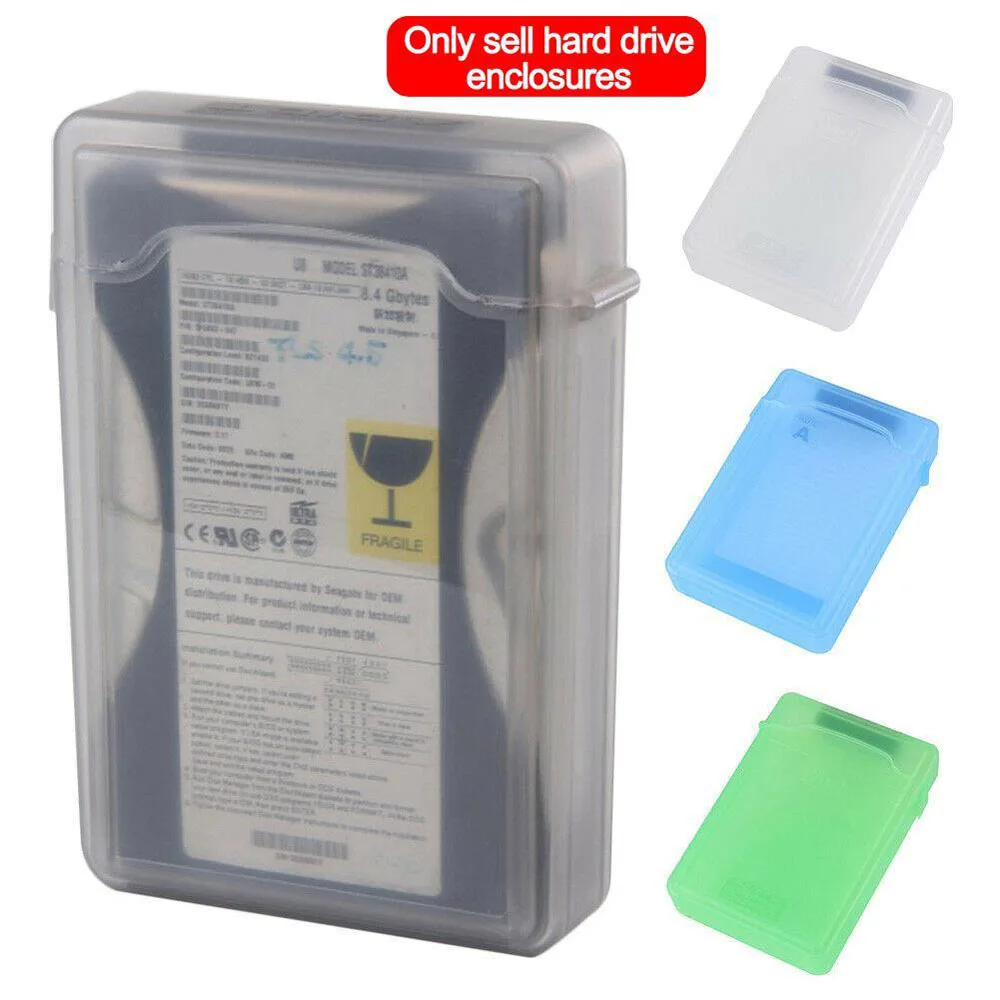 3.5 Inch IDE SATA HDD Cases External Hard Driver Disk Storage Boxs Multi Color HDD Enclosure Cases
