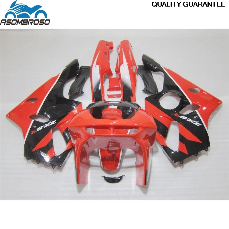 

New Red Black High Quality Bodyworks for Kawasaki Ninja ZX6R fairing kit 1994-1997 plastic fairing set zx6r 94 95 96 97 13