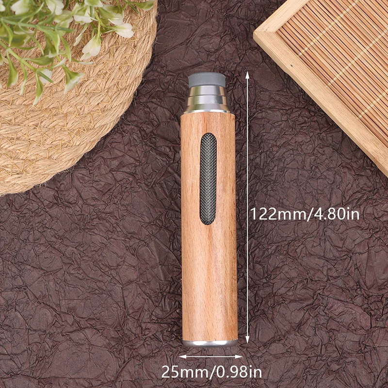 Portable Car Ashtray Mini Car Ashtray Anti Soot-flying Cigarette Cover Anti-ash Luxury Wood Cigarette Holder